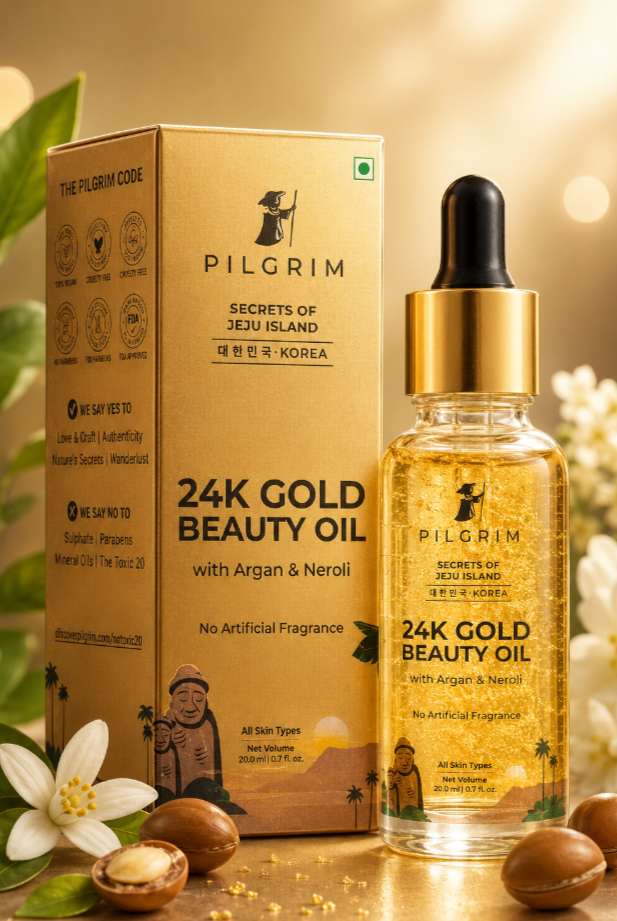 Pilgrim 24K Gold Beauty Oil with Argan & Neroli – 20 ml