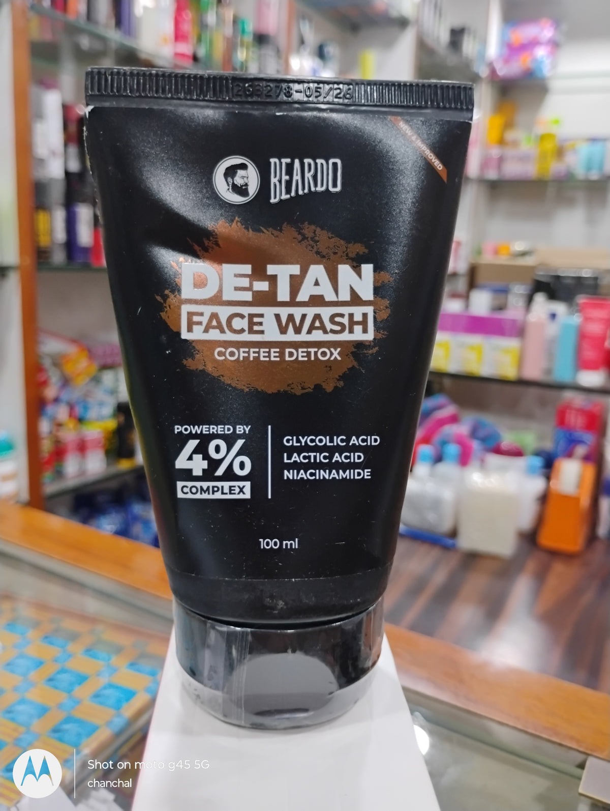 Beardo De-Tan Face Wash – Coffee Detox with 4% Active Complex, 100 ml