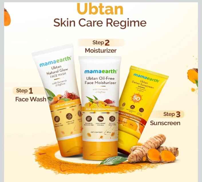 Mamaearth Ubtan Natural Glow Face Wash with Turmeric & Saffron