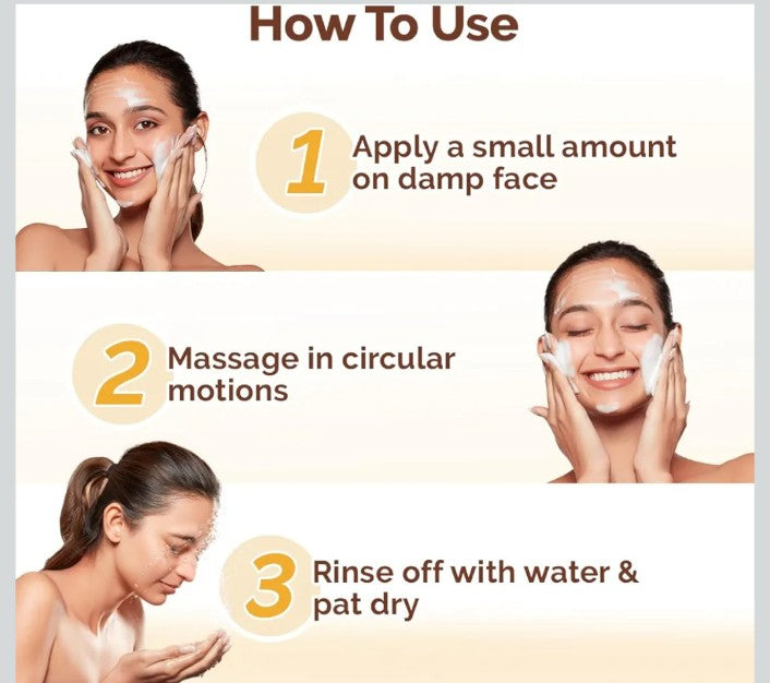 Mamaearth Ubtan Natural Glow Face Wash with Turmeric & Saffron