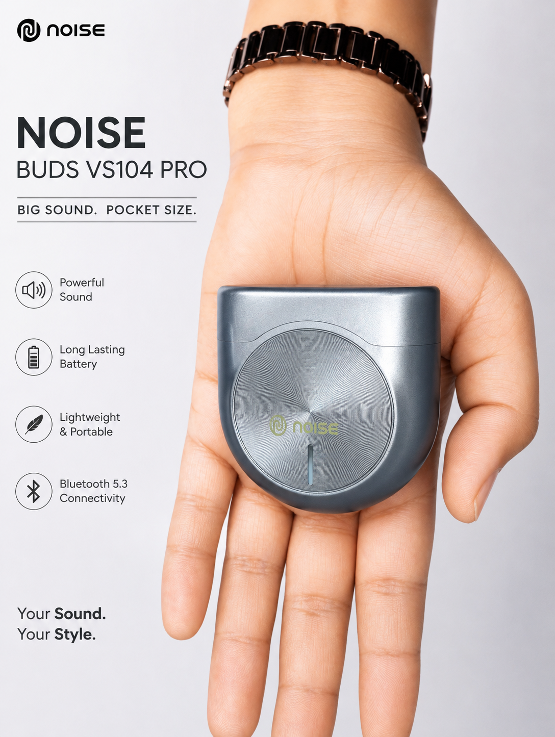 Noise TWS Wireless Bluetooth Earbuds with Charging Case – Grey

नॉइज़ TWS वायरलेस ब्लूटूथ ईयरबड्स विद चार्जिंग केस – ग्रे