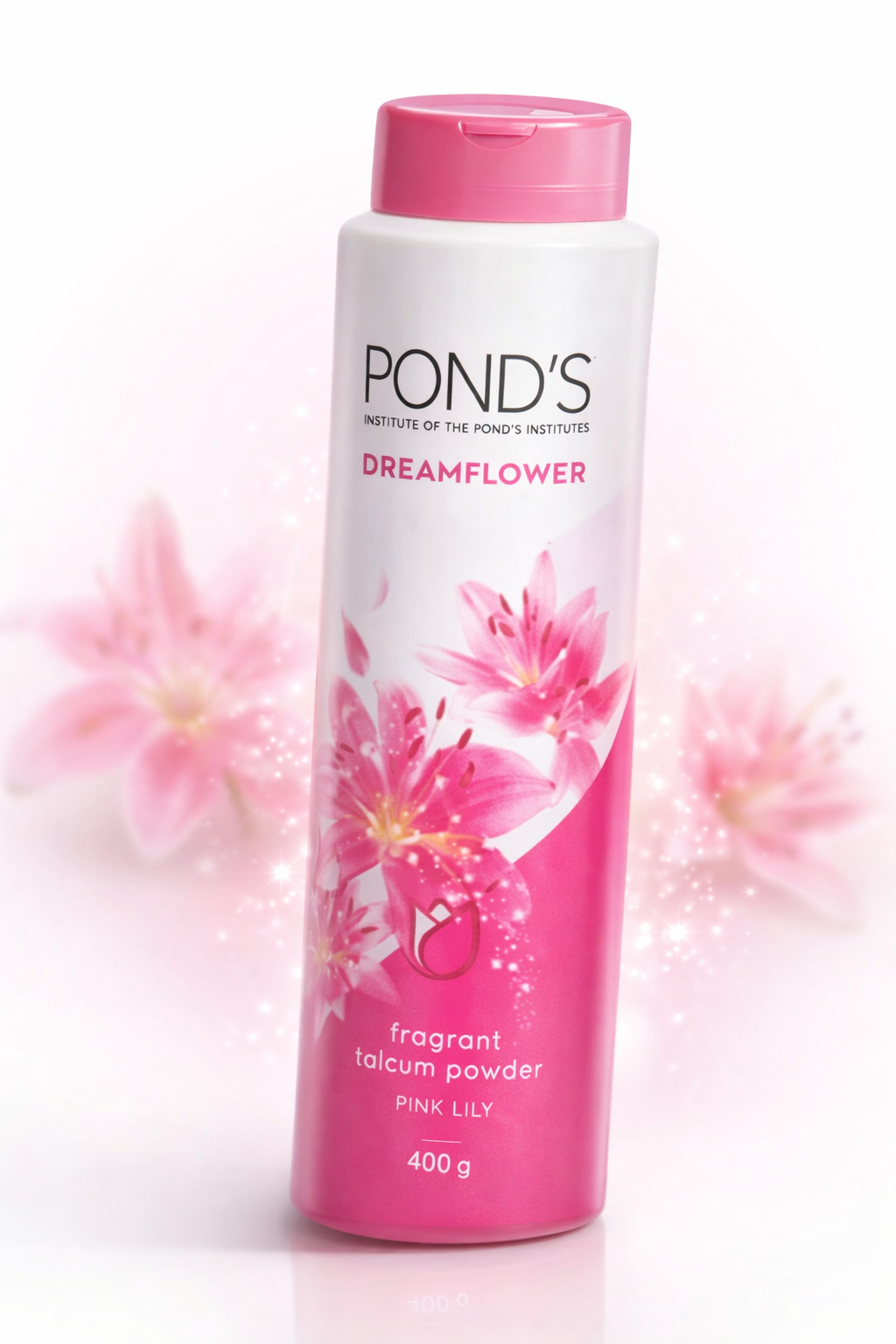 Pond’s Dreamflower Pink Lily Fragrant Talcum Powder – 400g | Long Lasting Freshness & Soft Skin